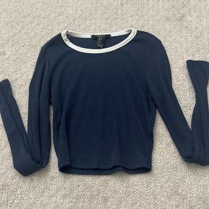 Forever21 long sleeve cropped shirt